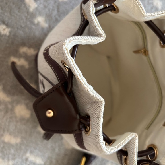 upcycled from hermès dust bag crossbody - Picture 4 of 4